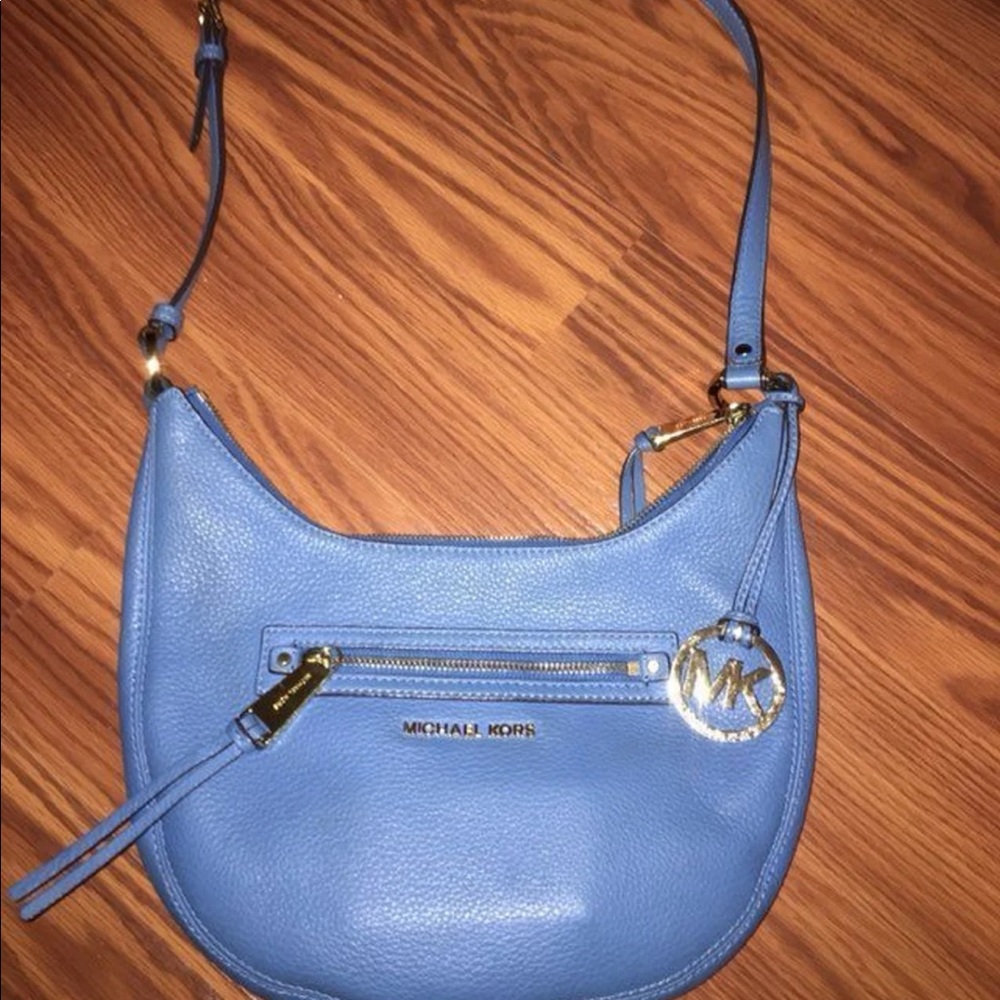 Michael Kors crossbody shoulder bag blue mk